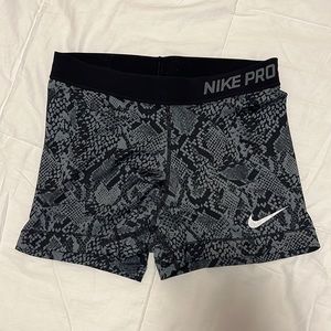 Nike Pro Spandex Shorts Snakeskin